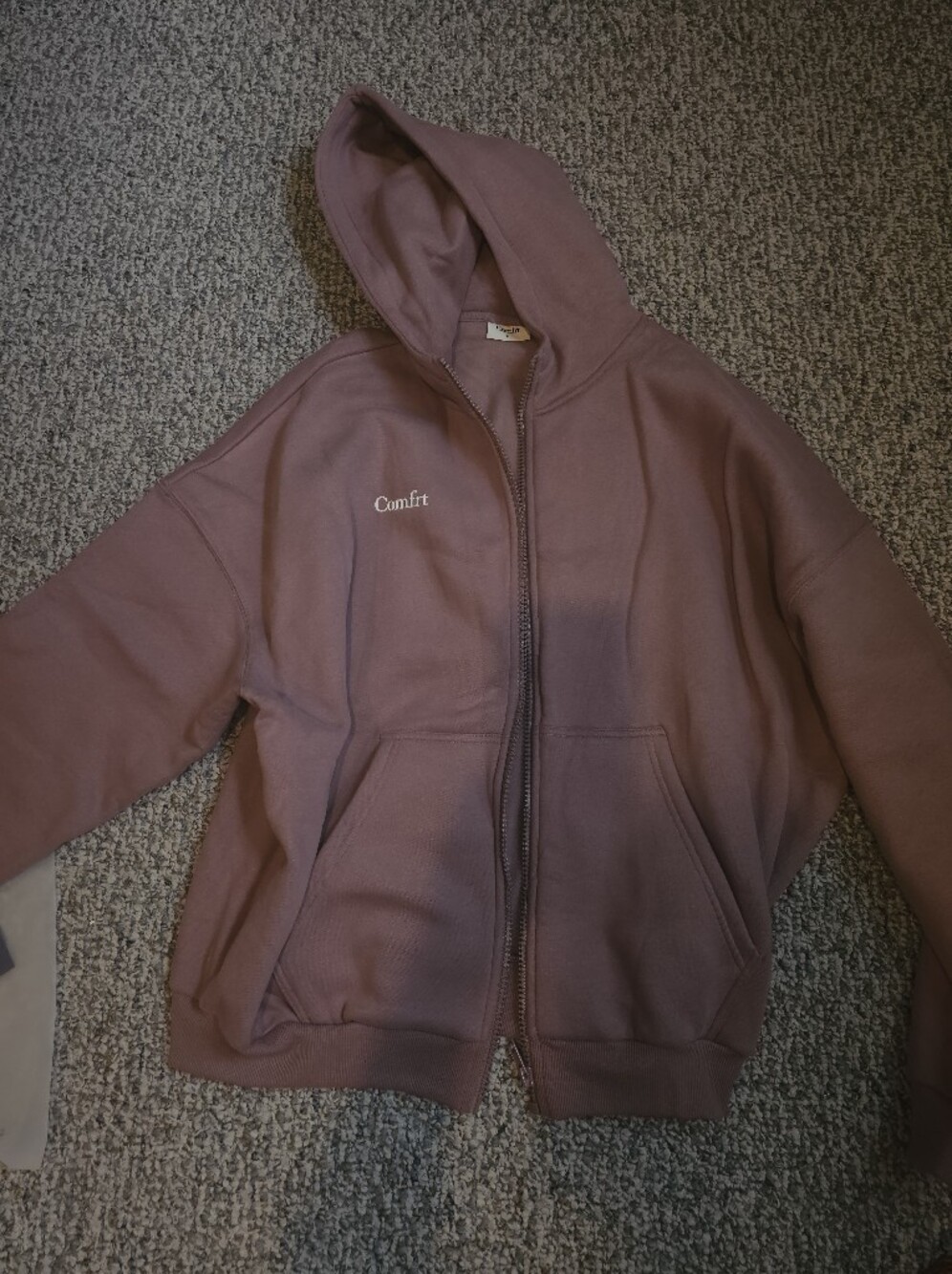 NWT COMFRT Zip Up Sweatshirt Size M
